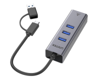 UNITEK Hub USB-C - 3x USB-C, Ethernet - 1291396 - zdjęcie 2